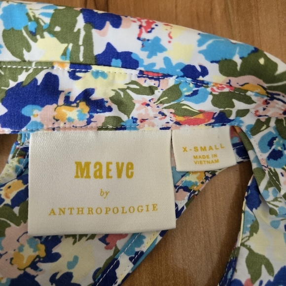 Maeve Tie-Front Floral Sleeveless Top Size XS NWOT - Picture 9 of 10